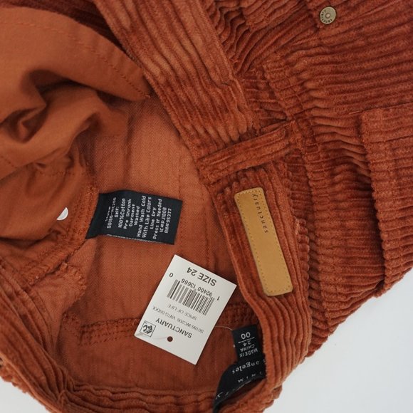 Sanctuary Womens Shirt 00 Corduroy Ryan Mini Skirt 24 Waist Spice of Life Brown - Picture 3 of 7